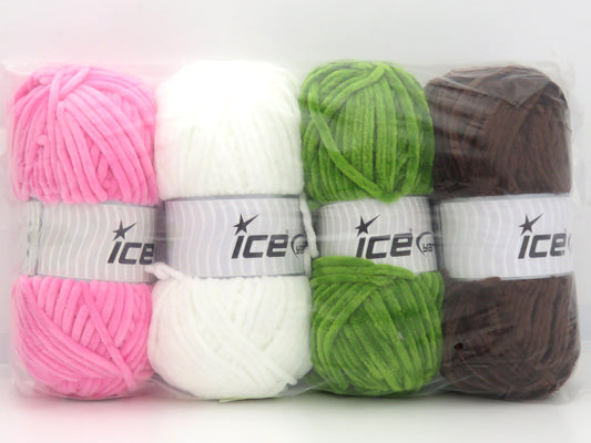 Mixed Lot Multicolor Chenille Types fnt2-84808