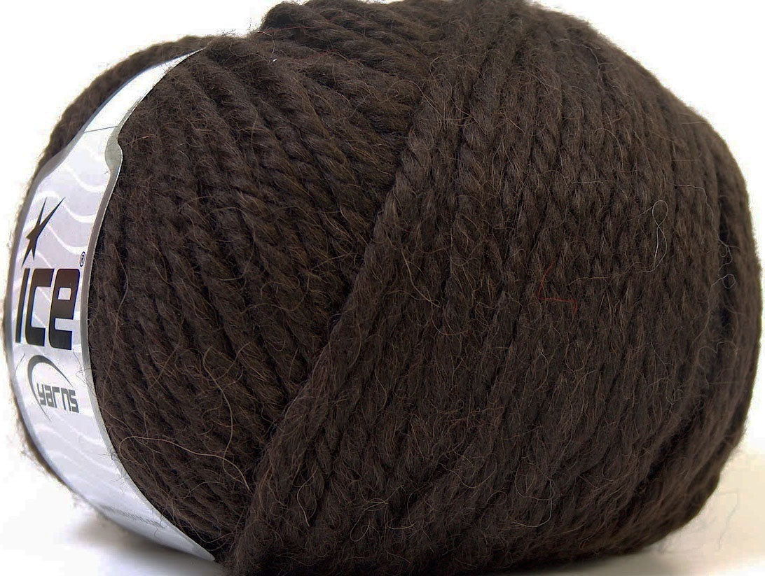 Alpaca Bulky Dark Brown Sku:fnt2-25397