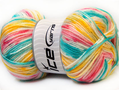 Candy Baby Pink, Turquoise, Yellow, White Sku:fnt2-33696