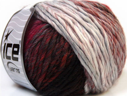 Vivid Wool Burgundy, Brown, Black, Grey Sku:fnt2-34603