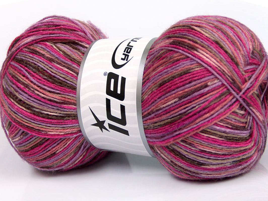 Bamboo Sock Pink Shades, Brown, Lilac Sku:fnt2-52244