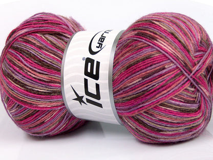 Bamboo Sock Pink Shades, Brown, Lilac Sku:fnt2-52244