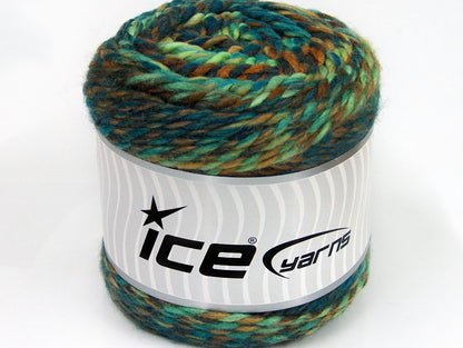 Cakes Wool Chunky Colors Green Shades, Turquoise, Brown Shades fnt2-58158