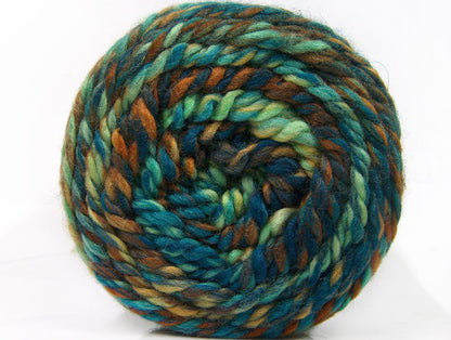 Cakes Wool Chunky Colors Green Shades, Turquoise, Brown Shades fnt2-58158