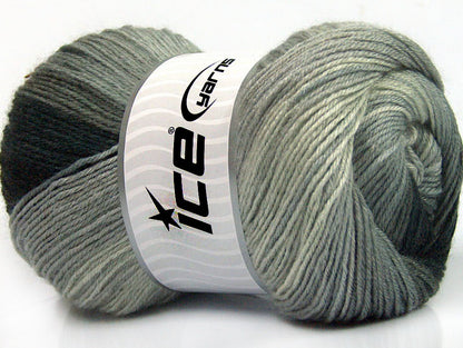 Merino Batik Black, Grey Shades Sku:fnt2-59768