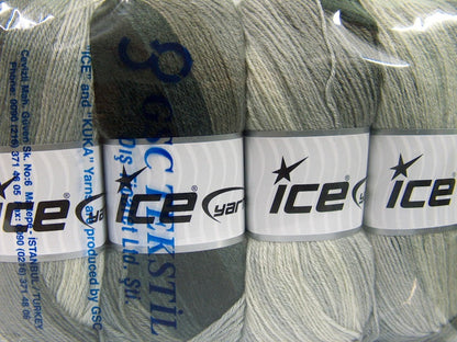 Merino Batik Black, Grey Shades Sku:fnt2-59768