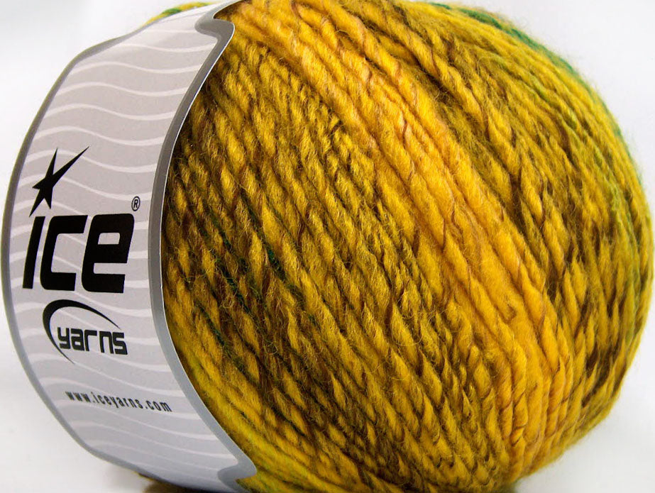 Roseto Worsted Yellow, Gold, Brown, Green fnt2-63451
