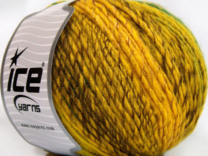 Roseto Worsted Yellow, Gold, Brown, Green fnt2-63451