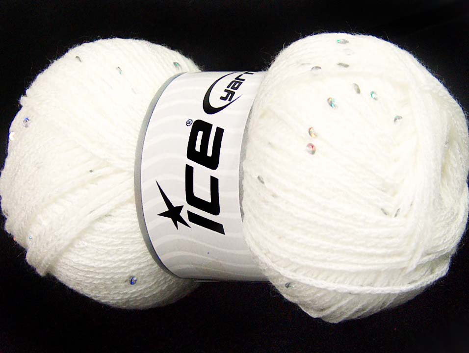 Chain Paillette White fnt2-64443