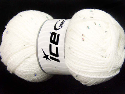 Chain Paillette White fnt2-64443