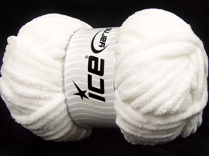 Chenille Superbulky White fnt2-64514