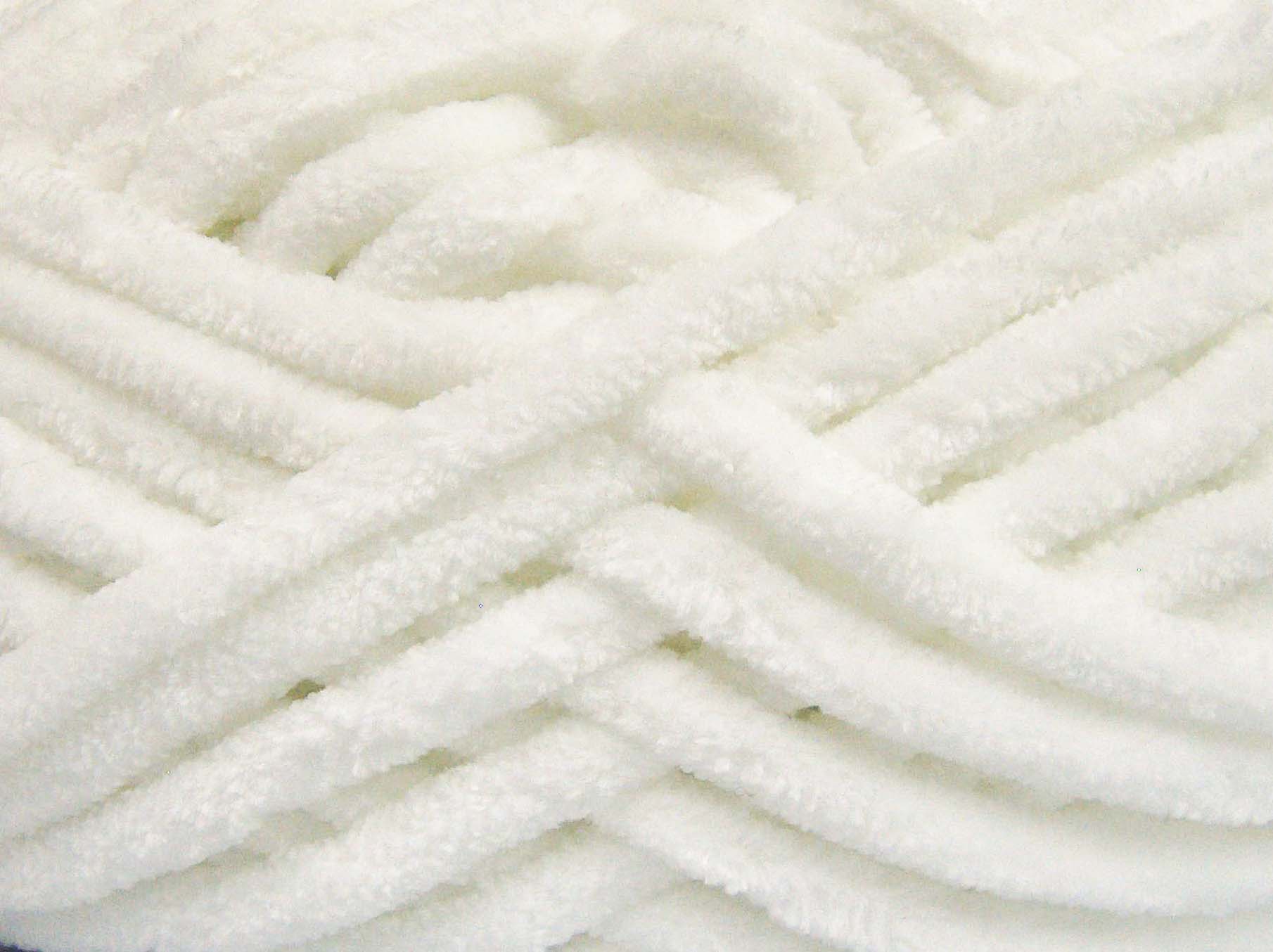 Chenille Superbulky White fnt2-64514