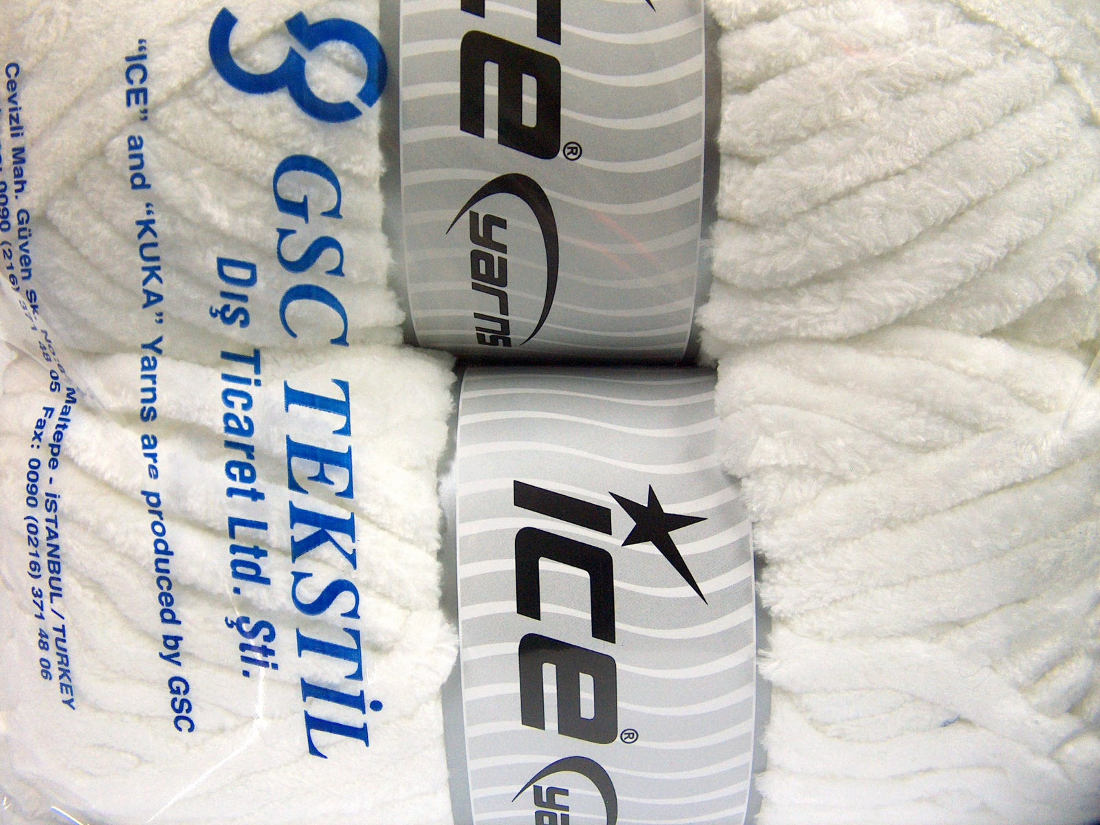 Chenille Superbulky White fnt2-64514