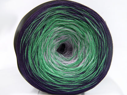 Cakes Cotton Fine Purple Shades, Light Green fnt2-65057