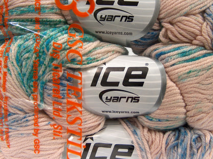 Hand Dyed Cashmere Powder Pink, Green, Turquoise, Blue fnt2-68729