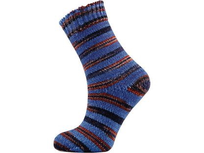 Hand Dyed Sock Merino Blue Shades, Brown Shades fnt2-68863