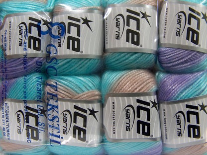Picasso Turquoise, Lilac, Powder Pink fnt2-68988