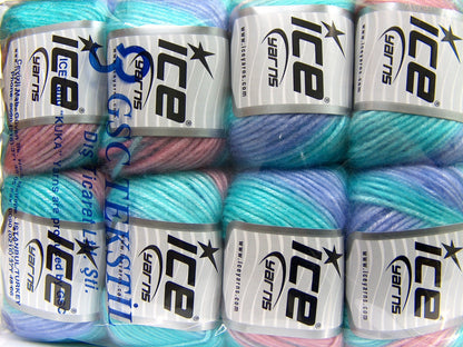 Picasso Turquoise, Lilac, Pink fnt2-68989