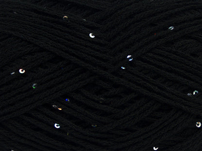 Chain Paillette Black fnt2-69222