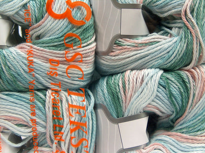 Mona Lisa Turquoise Shades, Green, Light Pink fnt2-70936