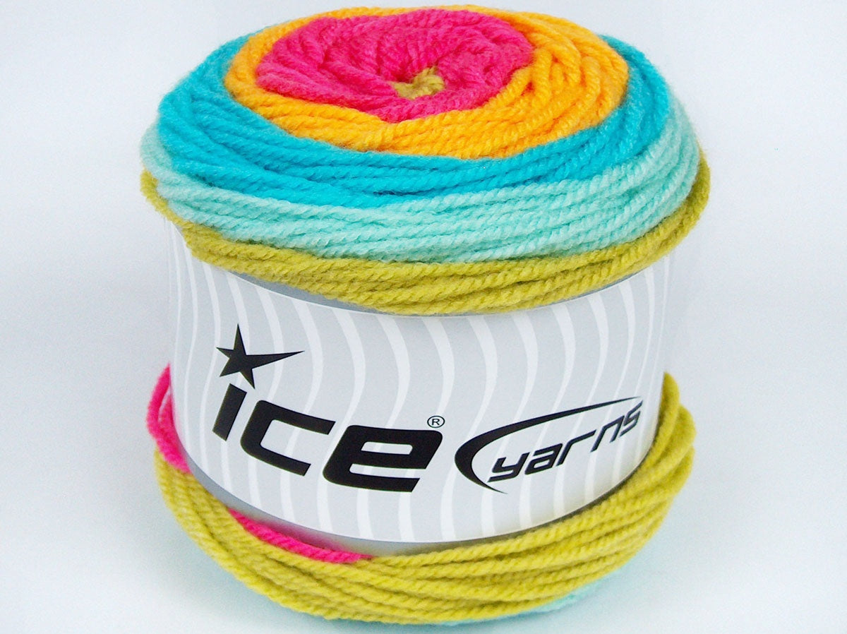 Cakes Wool Pink, Yellow, Turquoise, Mint Green, Light Green fnt2-73290