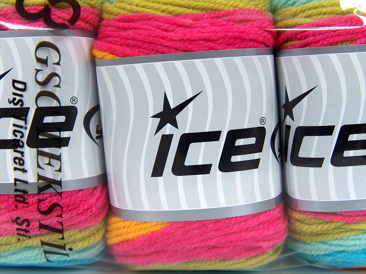 Cakes Wool Pink, Yellow, Turquoise, Mint Green, Light Green fnt2-73290