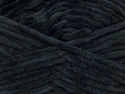 Velvet Chenille Black fnt2-73469