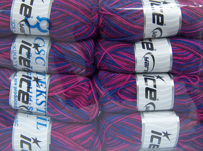 SockenWolle Purple, Burgundy, Fuchsia fnt2-74013