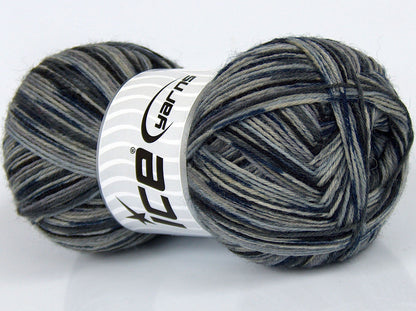 Multicolor Sock Grey Shades, Blue fnt2-74841