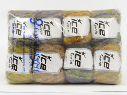 Kid Mohair Alpaca Color Gold, Green, Blue, Grey, Beige fnt2-78233