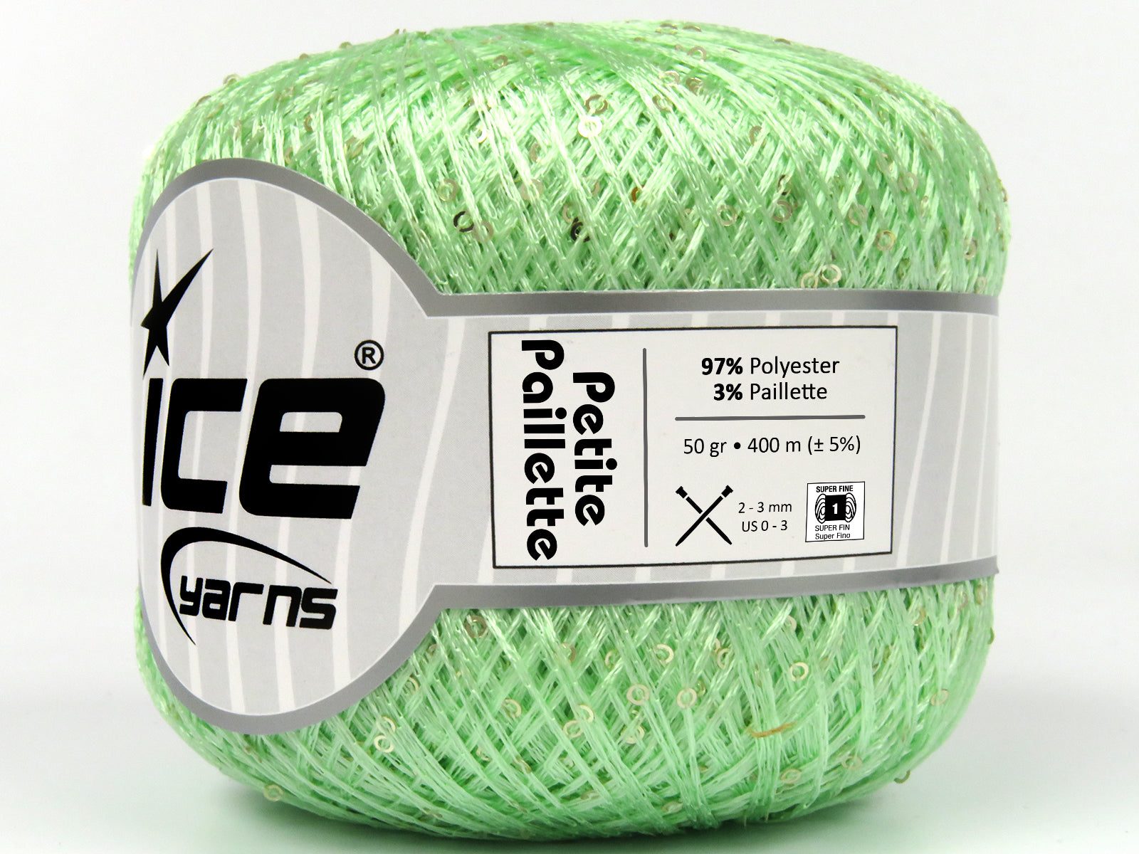 Petite Paillette Mint Green fnt2-78418