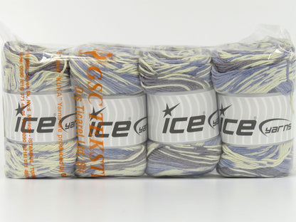 Jacquard Cotton Cream, Grey, Blue fnt2-78539