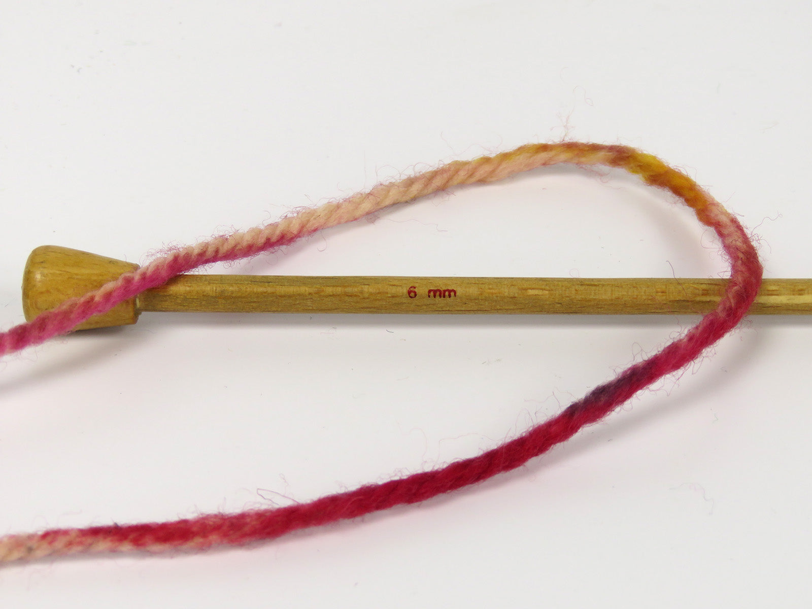 Organic Wool Bulky Hand Paint Fuchsia, Gold, Black fnt2-78815