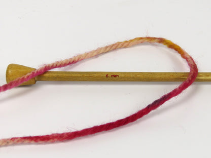 Organic Wool Bulky Hand Paint Fuchsia, Gold, Black fnt2-78815