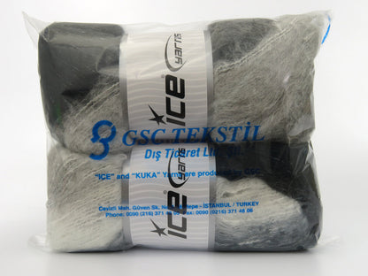Bella Mohair Grey Shades, White, Dark Teal fnt2-80027