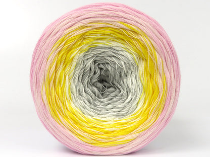 Cakes Cotton Fine Light Grey, White, Yellow, Light Pink fnt2-80311