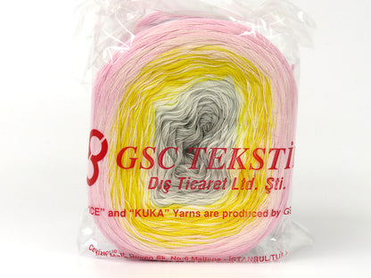 Cakes Cotton Fine Light Grey, White, Yellow, Light Pink fnt2-80311