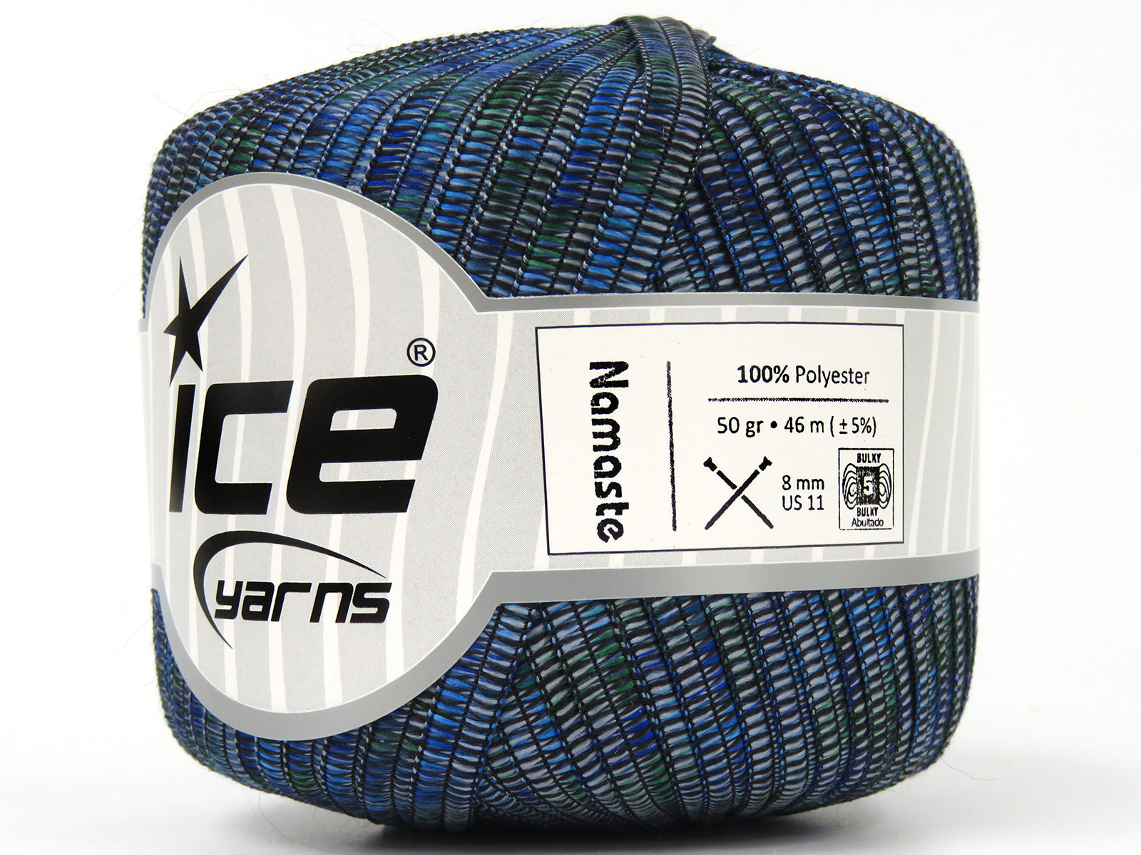 Namaste Blue Shades, Green, Light Lilac, Black fnt2-80625