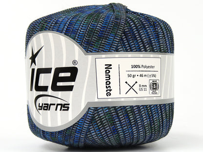 Namaste Blue Shades, Green, Light Lilac, Black fnt2-80625