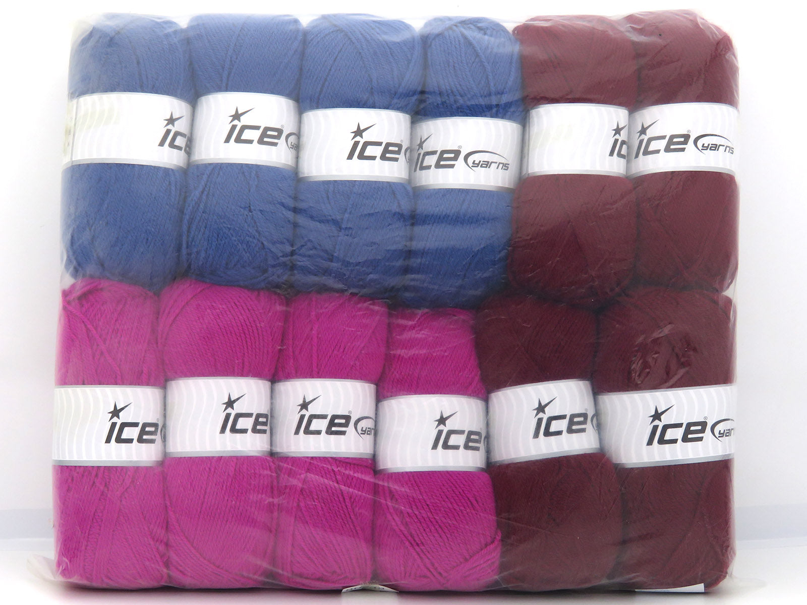 Mixed Lot Multicolor Acrylic Yarns fnt2-80732