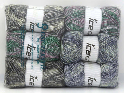 Mixed Lot Multicolor Winter Yarns fnt2-81548