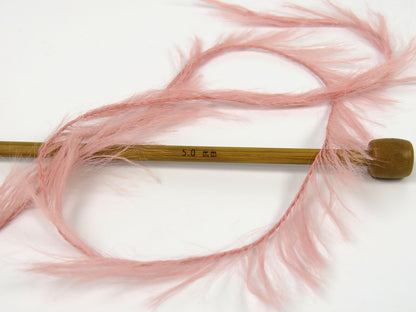 Faux Feather Antique Pink Sku:fnt2-82040