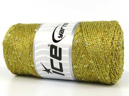 Macrame Glitz Paillette Gold fnt2-83286