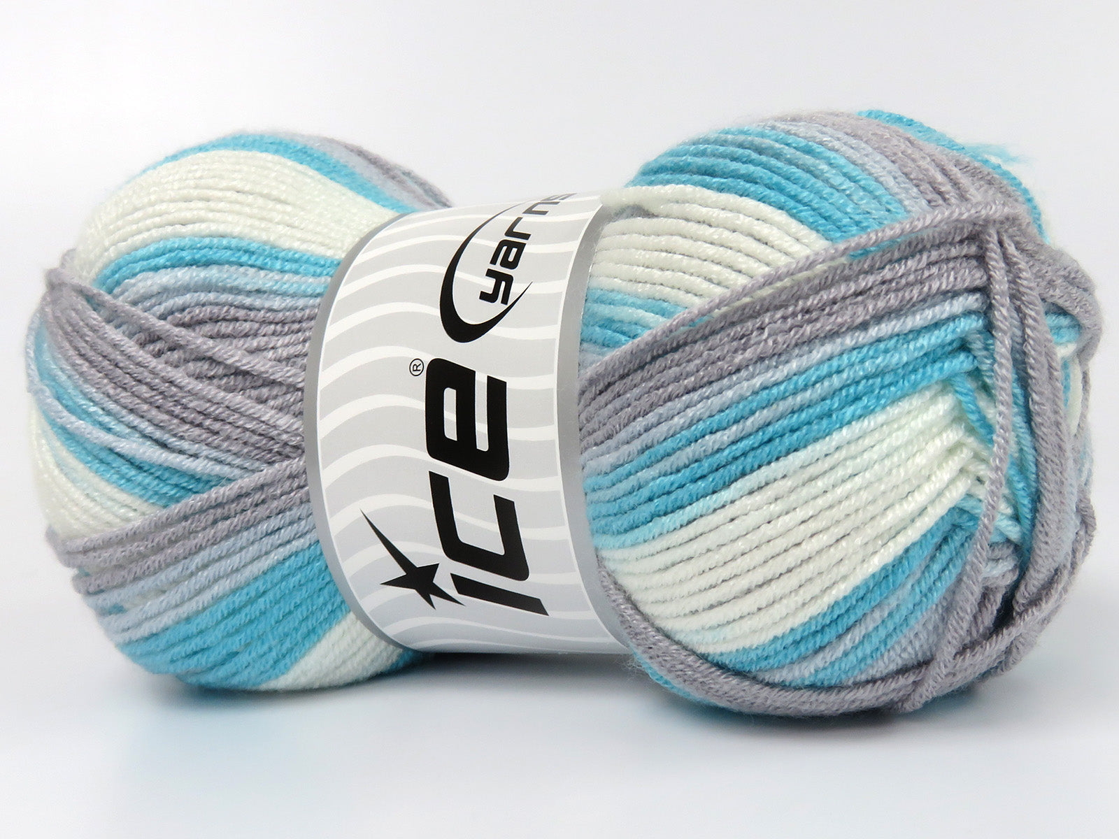 Baby Bamboo Magic Turquoise, Grey, Baby Blue, White fnt2-83601