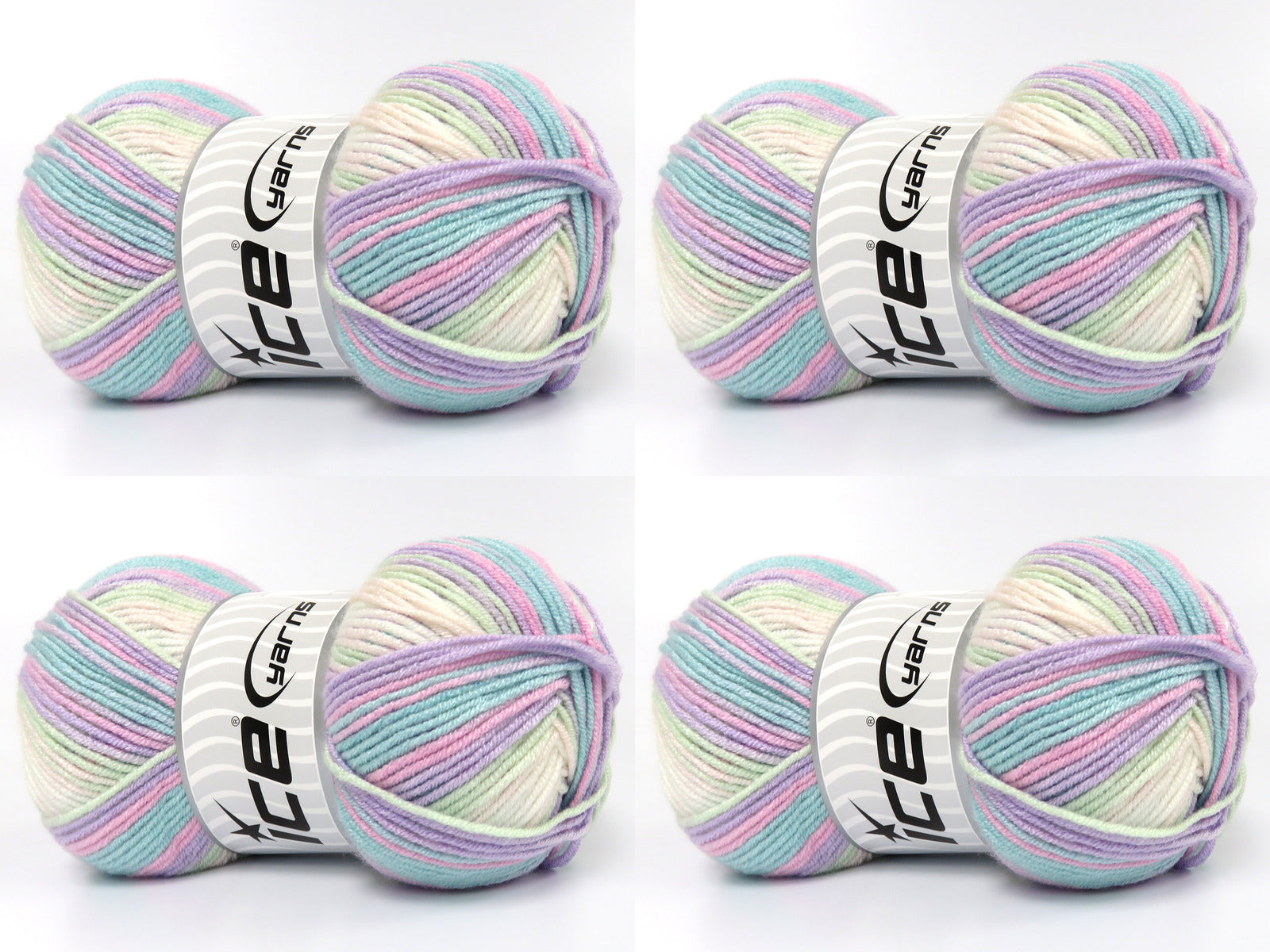 Baby Bamboo Magic Light Lilac, Green Shades, Pink, White fnt2-83603
