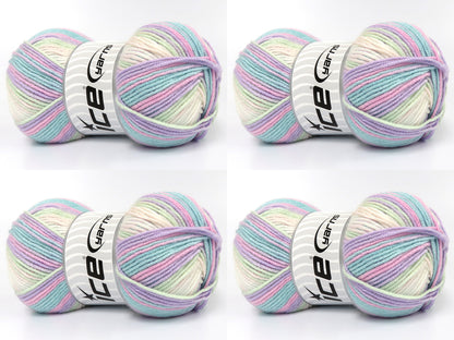 Baby Bamboo Magic Light Lilac, Green Shades, Pink, White fnt2-83603