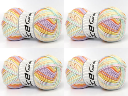 Baby Bamboo Magic Lilac, Yellow Shades, Orange, Pink, Mint Green fnt2-83604