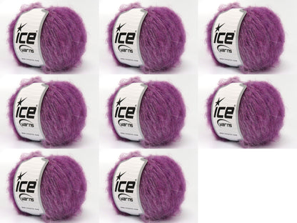 Chancy Mohair Ecru, Purple Shades fnt2-83610