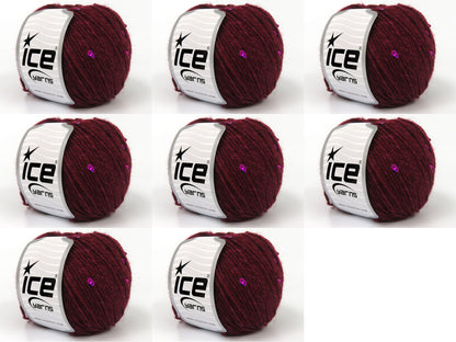 Prima Paillette Dark Burgundy, Pink fnt2-83717