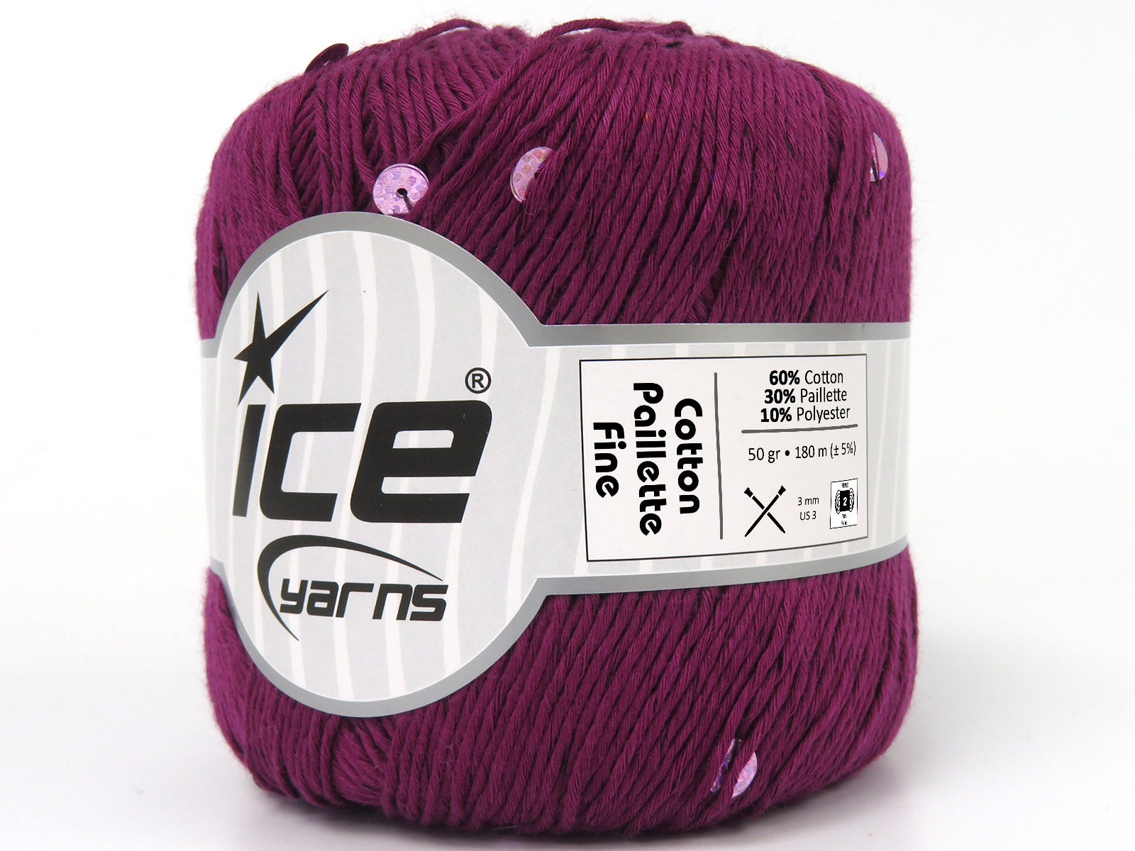 Cotton Paillette Fine Purple  fnt2-83770